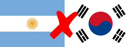 Argentina X Coreia do Sul